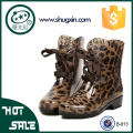 mulheres elegantes tornozelo cunha salto camuflagem de verão novo pvc bota / sapato barato B-813